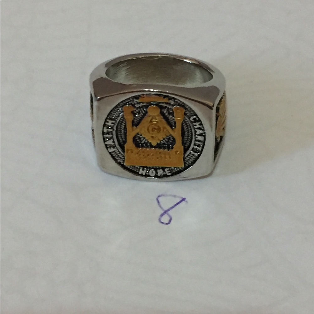 Masonic stainless Rings